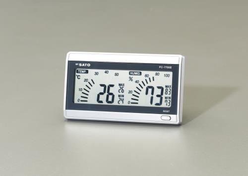 佐藤計量器製作所 150x85mm 温度・湿度計 PC-7700II
