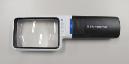 エッシェンバッハ光学 x3.5/75x50mm ルーペ(LEDライト付・角形) 1511-3