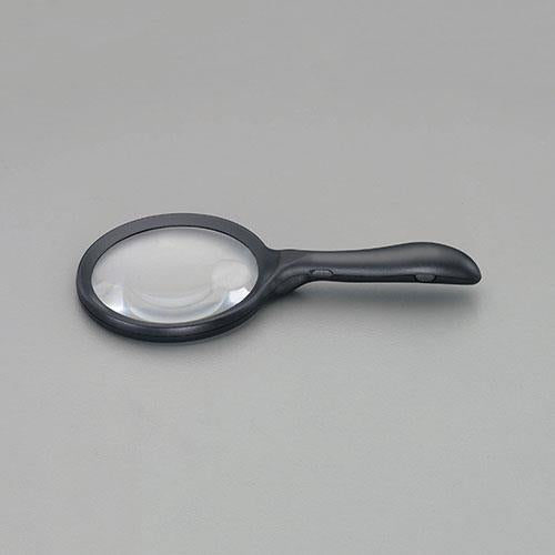 シンワ測定 x2/x4=117mm LEDライト付ルーペ 75751