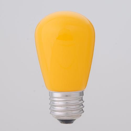 朝日電器(ELPA) AC100V/1.4W/E26 LEDサイン電球(黄) LDS1Y-G-G903
