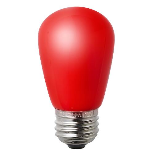 朝日電器(ELPA) AC100V/1.4W/E26 LEDサイン電球(赤) LDS1R-G-G904