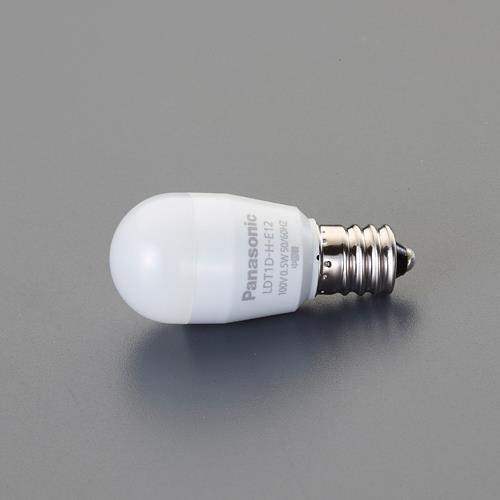 パナソニック(Panasonic) AC100V/0.5W/E12 電球/LED(昼光色) LDT1DHE12