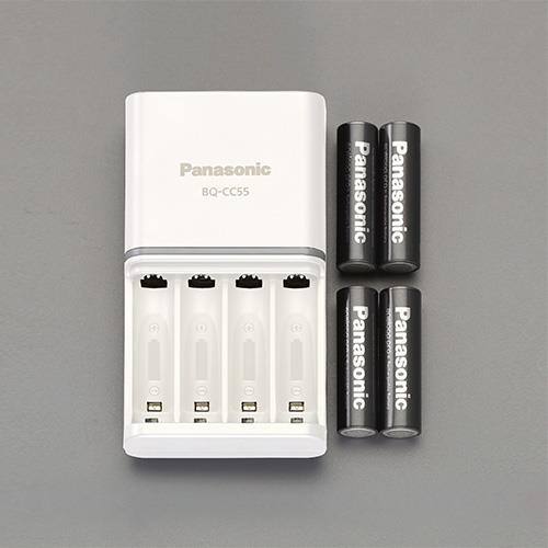 パナソニック(Panasonic) 単3・単4 急速充電器(エネループプロ/単3x4本付) EA758YS-130C