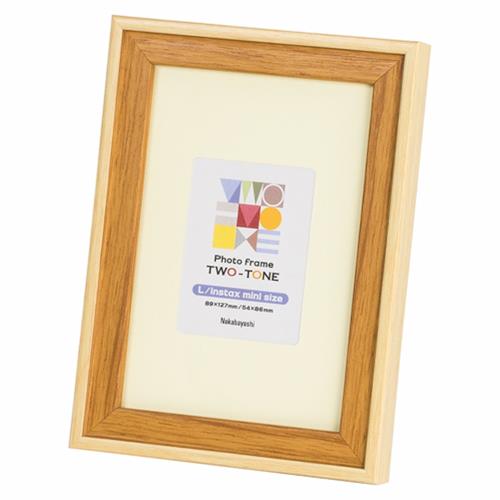 ナカバヤシ L/チェキ判 フォトフレーム(ライトブラウン) F-TMS-111-LBR