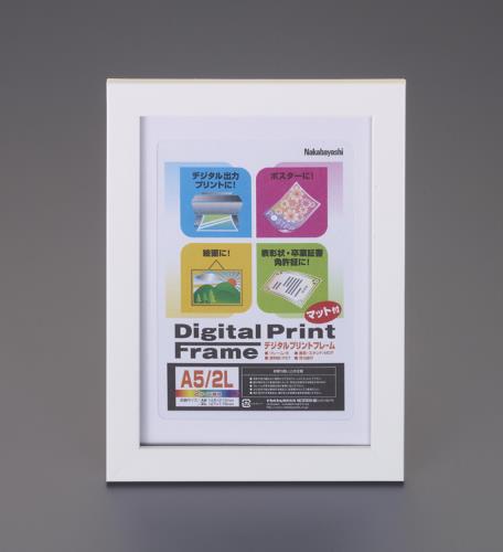 ナカバヤシ L/チェキ判 デジタルプリントフレーム フーDPW-L-W