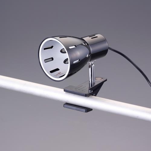 ヤザワコーポレーション AC100V/ 60W(E26) 照明灯(クリップ式) CLX60X02BK