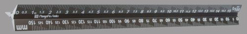 新潟精機 160mm 三角スケール(一般用) TSGA-15KD