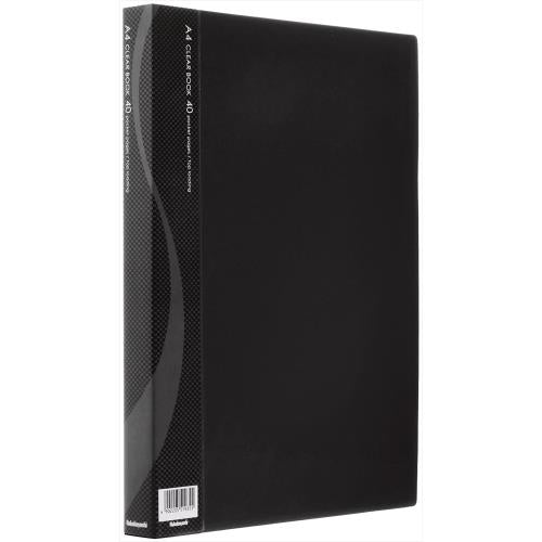 ナカバヤシ A4 クリアーブック(ブラック/40ポケット) CB1033D-N