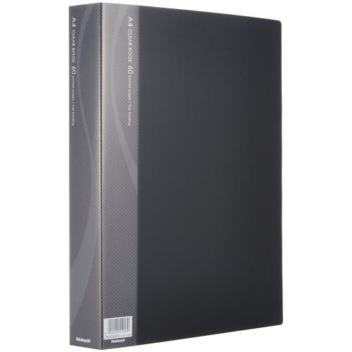 ナカバヤシ A4 クリアーブック(ブラック/60ポケット) CB1034-D-N