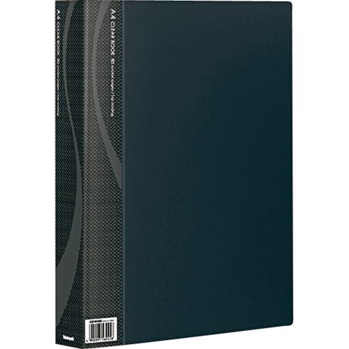 ナカバヤシ A4 クリアーブック(ブラック/80ポケット) CB1035D-N