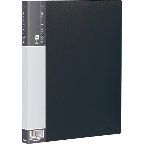 ナカバヤシ A4 クリアーブック(ブラック/40ポケット) CBE1033D