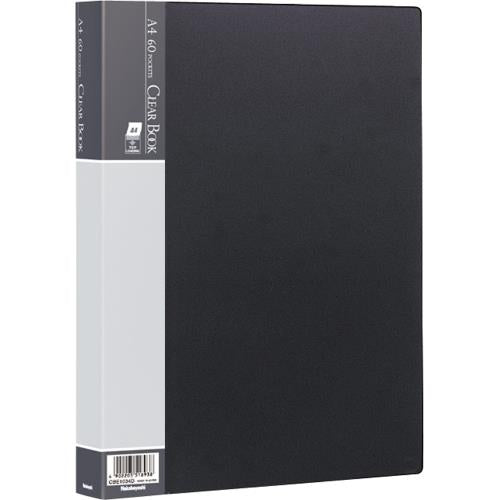 ナカバヤシ A4 クリアーブック(ブラック/60ポケット) CBE1034D