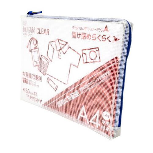 サクラクレパス A4/260x345x30mm メッシュケース(ブルー) UNCM-A4#36