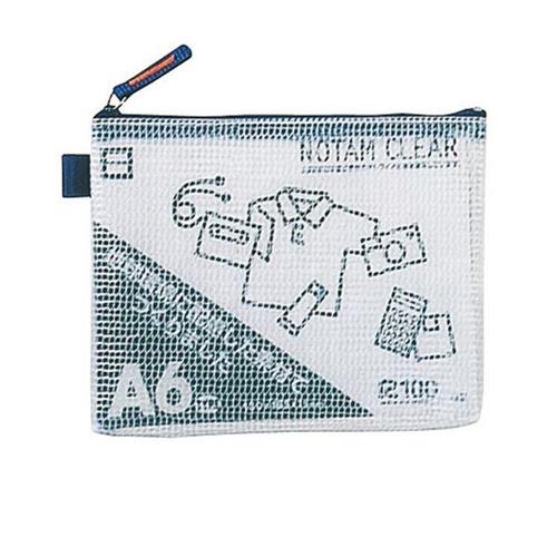 サクラクレパス A6/130x165x15mm メッシュケース(ブルー) UNC-A6#36