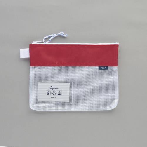 セキセイ(sedia) A5/190x250mm メッシュケース(レッド) AZ-2325