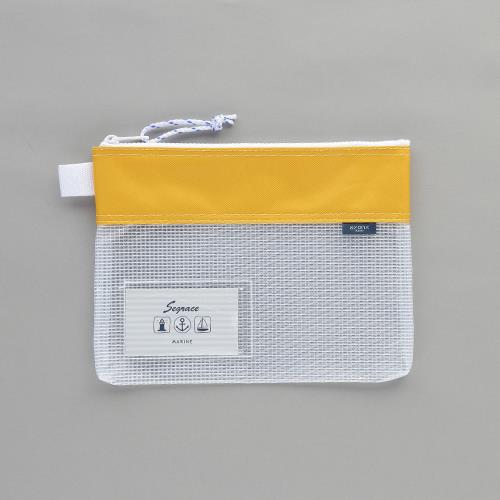 セキセイ(sedia) A5/190x250mm メッシュケース(イエロー) AZ-2325