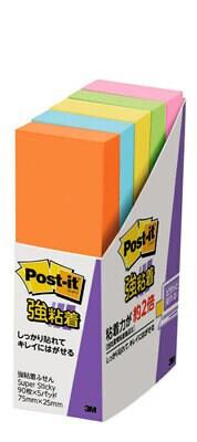 3M(スリーエム) 75x 25mm 強粘着メモ(90枚x5個/5色) 500-5SSAN