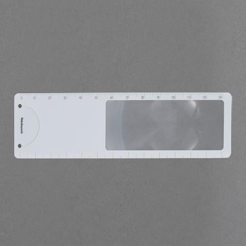 ナカバヤシ 48x163mm ルーペしおり定規(ホワイト) DLR-W