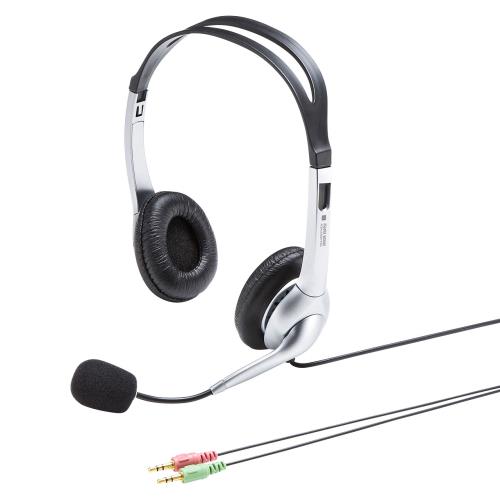 サンワサプライ 40mm ヘッドセットマイクロホン(ステレオ) MM-HS507NCN