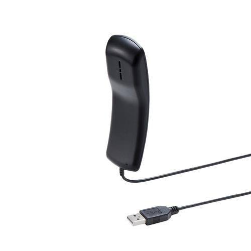 サンワサプライ 1.2m USBハンドセット(受話器型) MM-HSU06BK