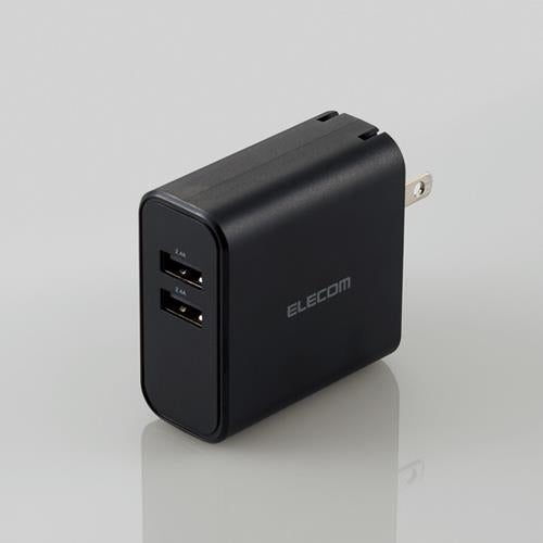 エレコム(ELECOM) スマートフォン・タブレット用AC充電器 MPA-ACU05BK