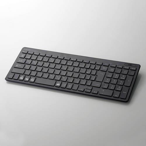 エレコム(ELECOM) 367x127x21mm ワイヤレスキーボード(薄型/ブラック) TK-FBP101BK