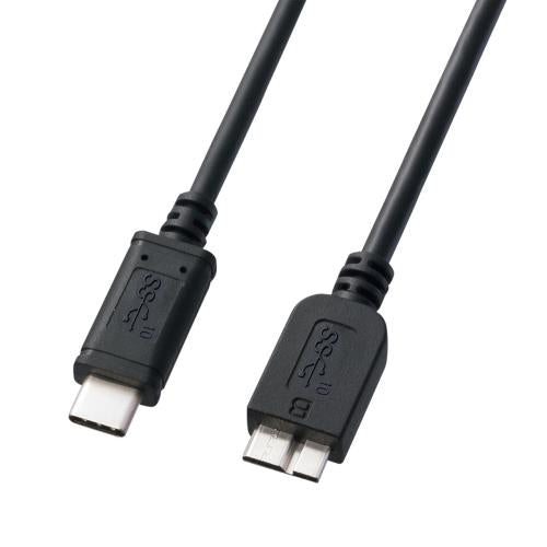 サンワサプライ 1.0m USBケーブル(C-microB/3.1/PD対応) KU31-CMCB10