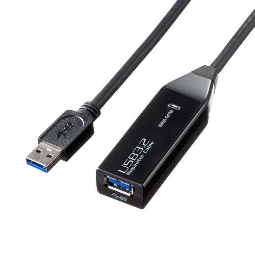USB3.0アクティブリピーターケーブル10m サンワサプライ KB-USB-R310 (64-0900-71) e-TREND｜サンワサプライ KB-USB-R310 [USB3.0アクティブリピーター