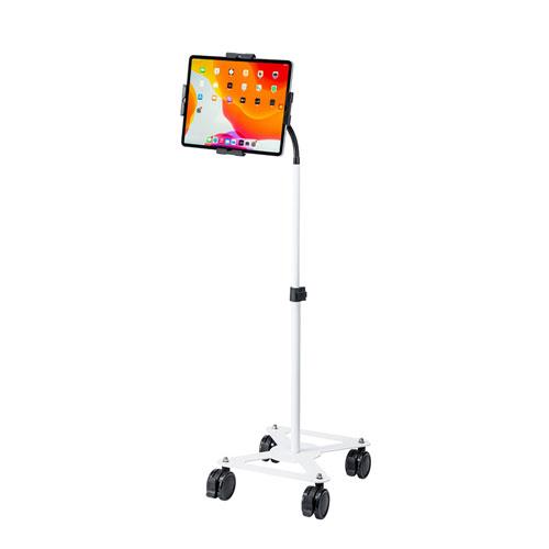サンワサプライ 1060-1460mm タブレットスタンド(キャスター付) CR-LASTTAB34W
