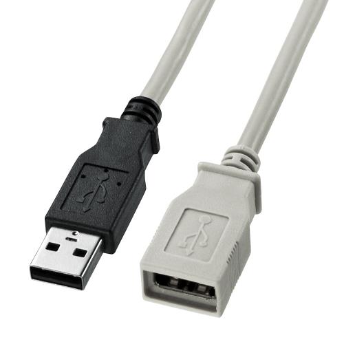 サンワサプライ 1.0m USBケーブル(A-A/2.0対応/黒) KU-EN1K