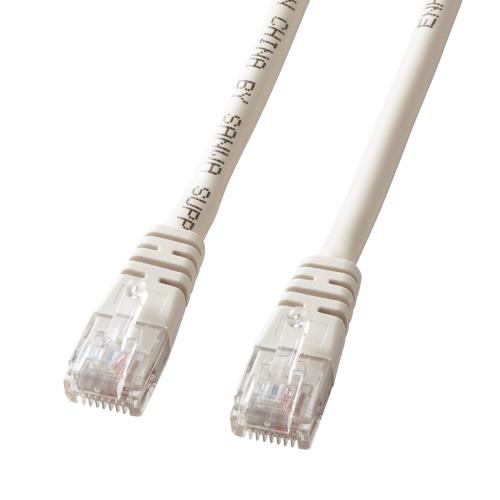 サンワサプライ 50m LANケーブル(カテゴリー5e準拠)(グレー) KB-T5T-50N