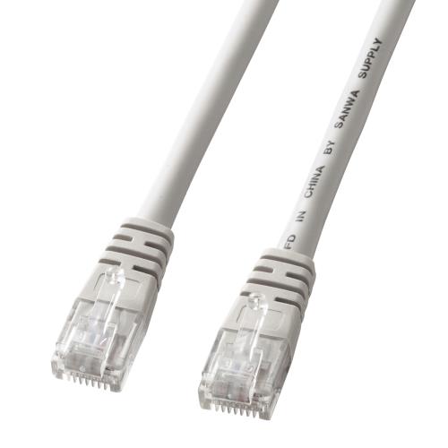 サンワサプライ 3m LANケーブル(CAT5e/クロス結線/グレー) KB-T5Y-03CN
