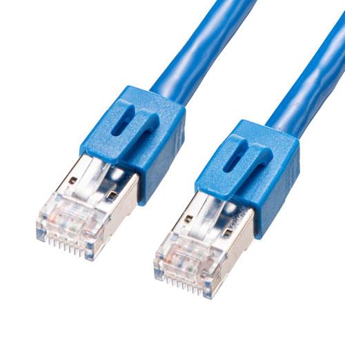 サンワサプライ 10 m LANケーブル(CAT6/ノイズシールド処理/青) KB-T6STP-10BL