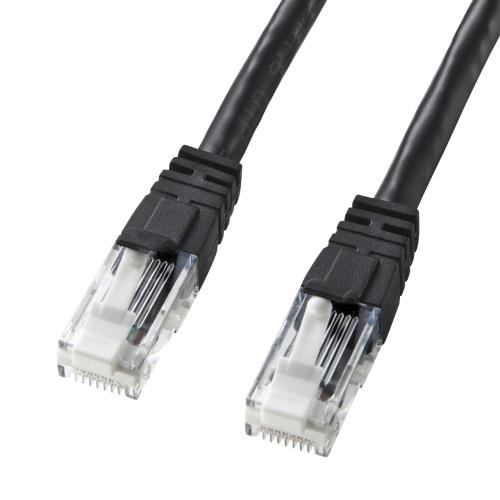サンワサプライ 3 m LANケーブル(CAT6/つめ折れ防止/ブラック) KB-T6TS-03BKN