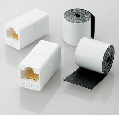 エレコム(ELECOM) LANケーブル中継コネクター・保護テープセット(CAT5E準拠 LD-VAPFR/RJ45WP