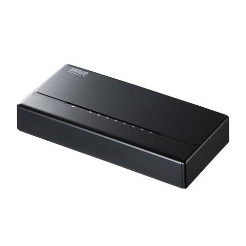 サンワサプライ スイッチングハブ(10/100対応/8ポート/マグネット付) LAN-SWHP801BK