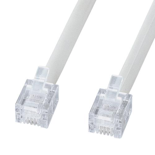 サンワサプライ 3m モジュラーコード(6極4芯/エコタイプ) TEL-EN-3N2