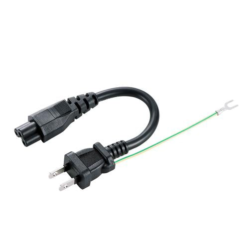 サンワサプライ AC125V/7A ノートPC用電源コード(3P/0.2m) KB-DM3S-02