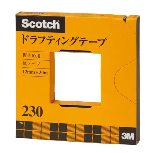 3M(スリーエム) 12mmx30m ドラフティングテープ(ベージュ) 230-3-12