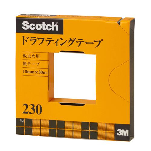 3M(スリーエム) 18mmx30m ドラフティングテープ(ベージュ) 230-3-18