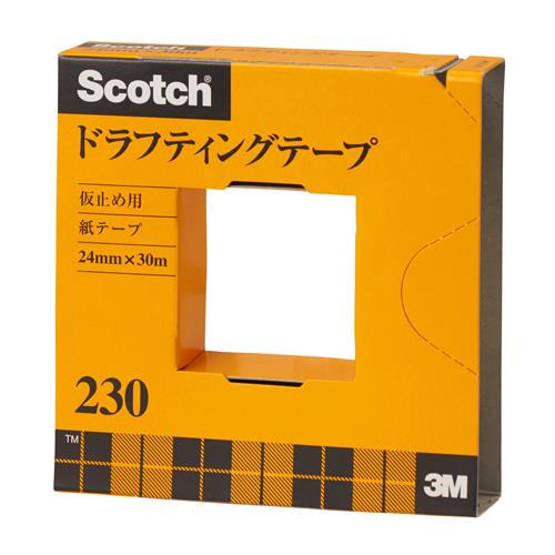 3M(スリーエム) 24mmx30m ドラフティングテープ(ベージュ) 230-3-24