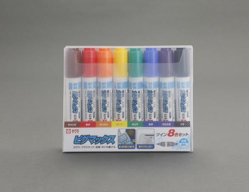 サクラクレパス 8本組/太・中字 水性マーカー ZPK-T8