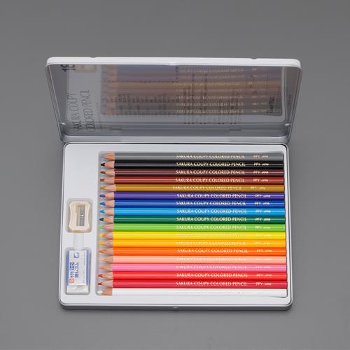 サクラクレパス 18色 プラスチック色鉛筆セット PFY18