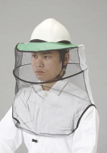 トーヨーセフティー 440x340x340mm 防蜂ネット(ヘルメット取付型) No.91DX