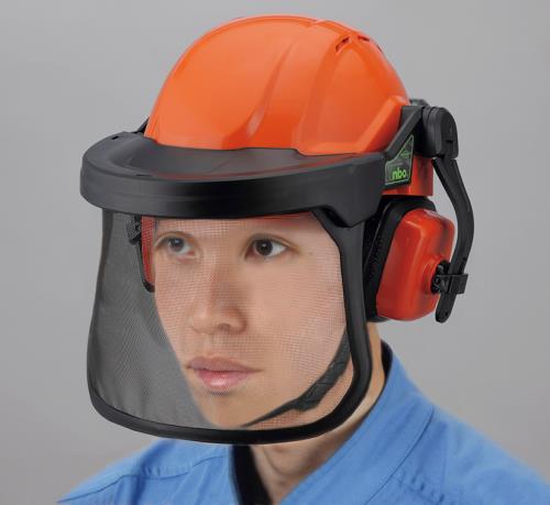 トーヨーセフティー 防災面(ヘルメット・イヤーマフ付) No.3221F