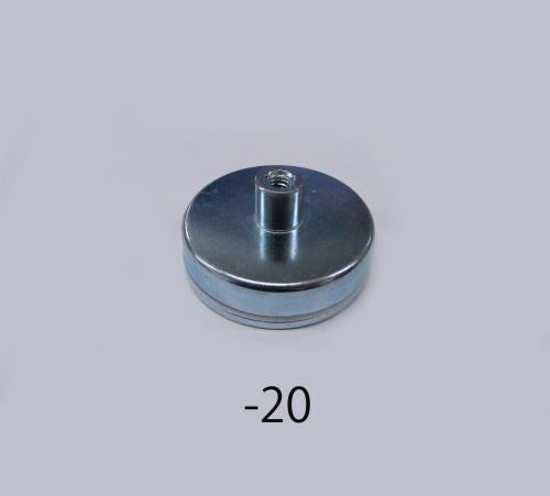 ESCO(エスコ) φ50x 10mm/M 6x1.0/220N 強力マグネット EA781EH-20