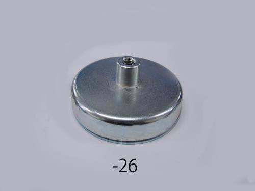 ESCO(エスコ) φ125x26mm/M14x2.0/1300N 強力マグネット EA781EH-26