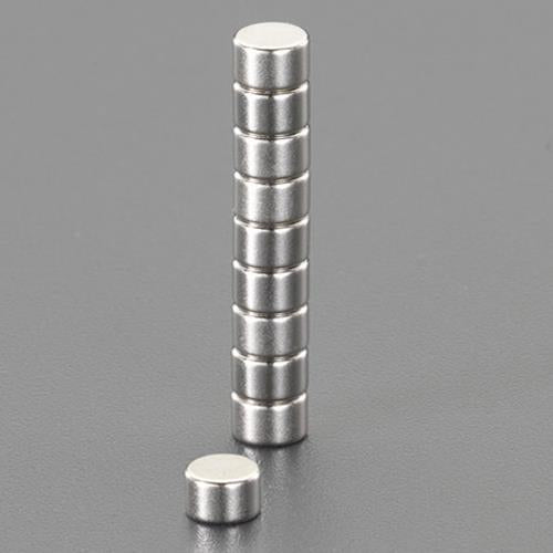 ESCO(エスコ) φ10x 2mm 超強力マグネット(10個) EA781EK-51