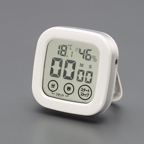 エンペックス気象計(EMPEX) 70x70x25mm デジタルタイマー(タッチパネル/温湿度計付 TD-8381