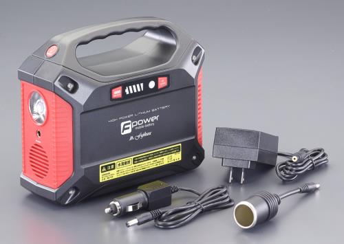 ESCO(エスコ) AC100V・DC12V・USB ポータブル電源 EA812HF-4